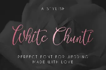 White Chunti Demo font