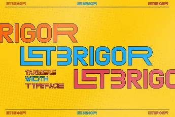 LETBRIGOR Typeface font