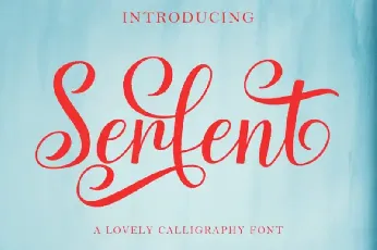 Serfent Script font