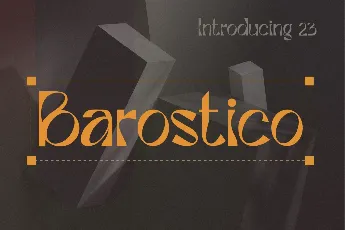 Barostico Demo font