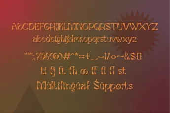 Barostico Demo font