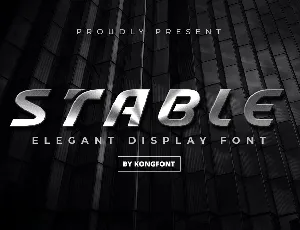 Stable Elegant Display font
