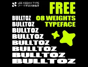 LK Bulltoz Family font