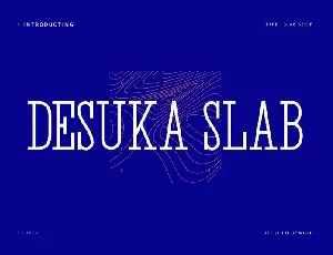 Desuka Slab font