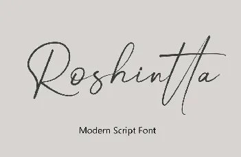 Roshintta font