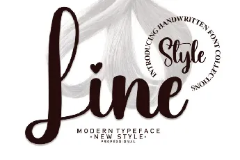 Line Script font