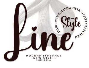 Line Script font