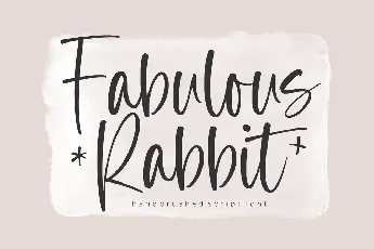 Fabulous Rabbit font