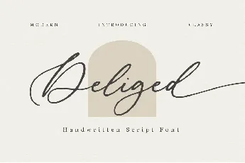 Deliged font