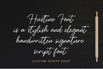 Hustine font