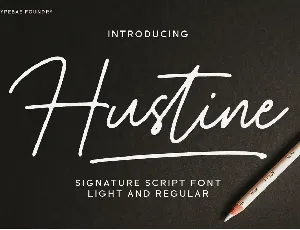 Hustine font