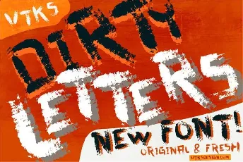 vtks dirty letters font