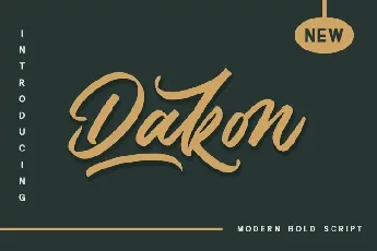 Dakon font