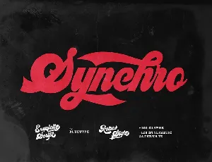 Synchro Retro Bold Script font