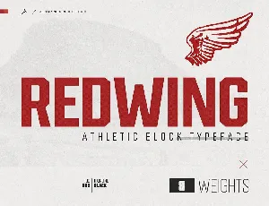 Redwing font