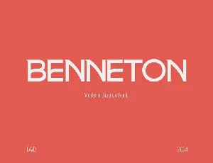 Benneton font