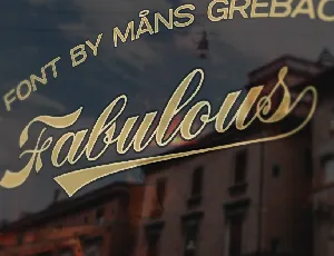 Fabulous PERSONAL USE font