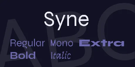 Syne font