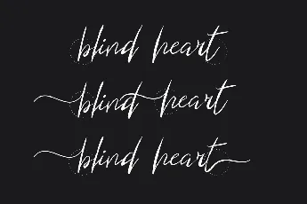 Blind Heart Demo font