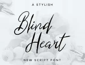 Blind Heart Demo font