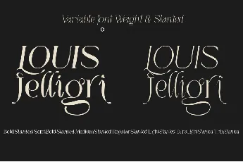 LOUIS felligri font