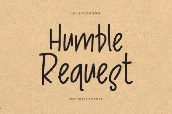 Humble Request font