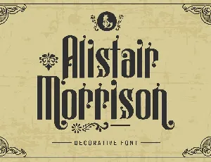 Alistair Morrison font