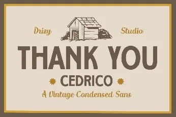 Cedrico Demo font