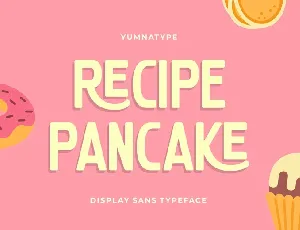 Recipe Pancake font