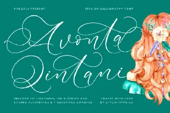 Avonta Qintani font