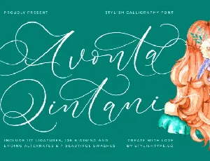 Avonta Qintani font