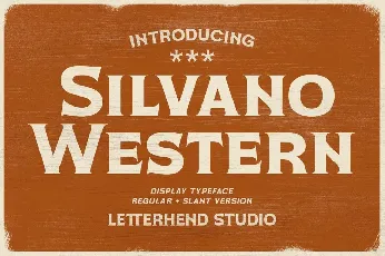 Silvano Western font