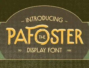 The Pafoster font