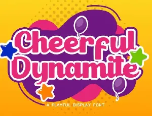 Cheerful Dynamite Bold Script font