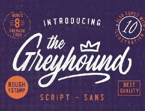 The Greyhound Script font