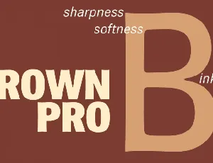 Brown Pro Family font