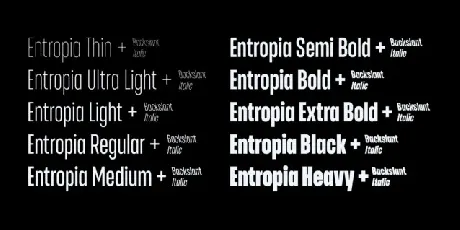 Entropia font