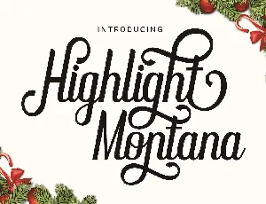 Highlight Montana font