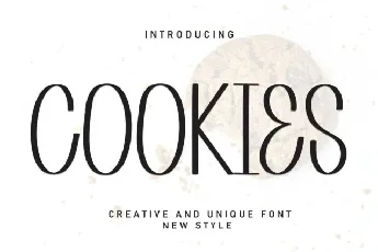 Cookies Display font