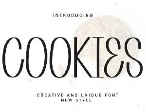 Cookies Display font