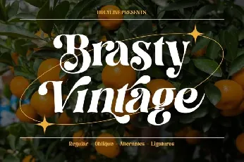 Brasty Vintage font