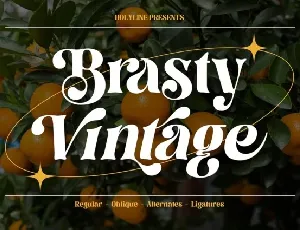 Brasty Vintage font