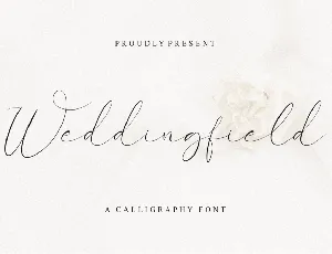 Weddingfield Demo font