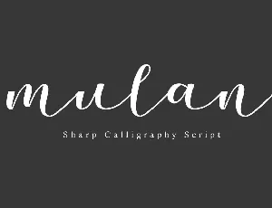 Mulan font