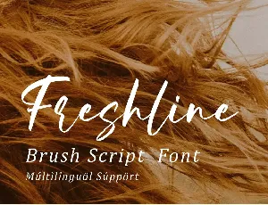 Freshline font