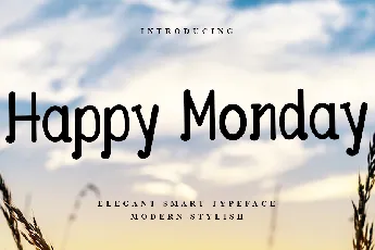 Happy Monday font