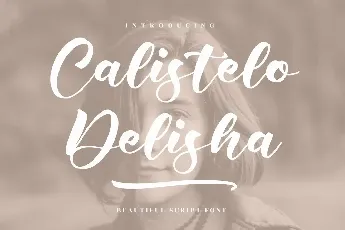 Calistelo Delisha font