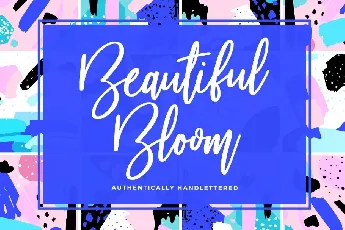 Beautiful Bloom font