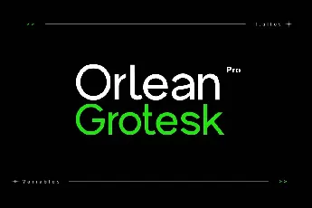 Orlean Grotesk Pro font