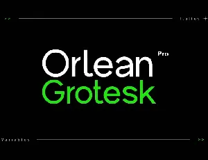 Orlean Grotesk Pro font